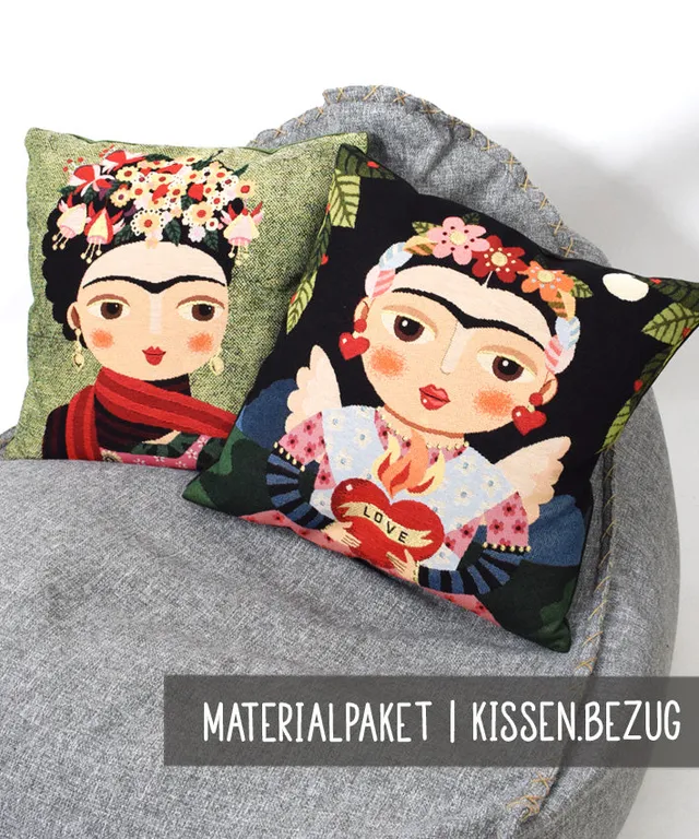 lenipepunkt-kissenbezug-materialpaket-flower-woman-45x45 image 1