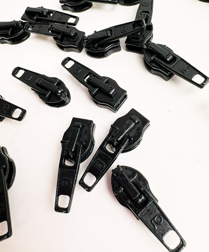 lenipepunkt-zipper-rits-umgekehrt-rei-verschluss-schieber-schwarz image 2