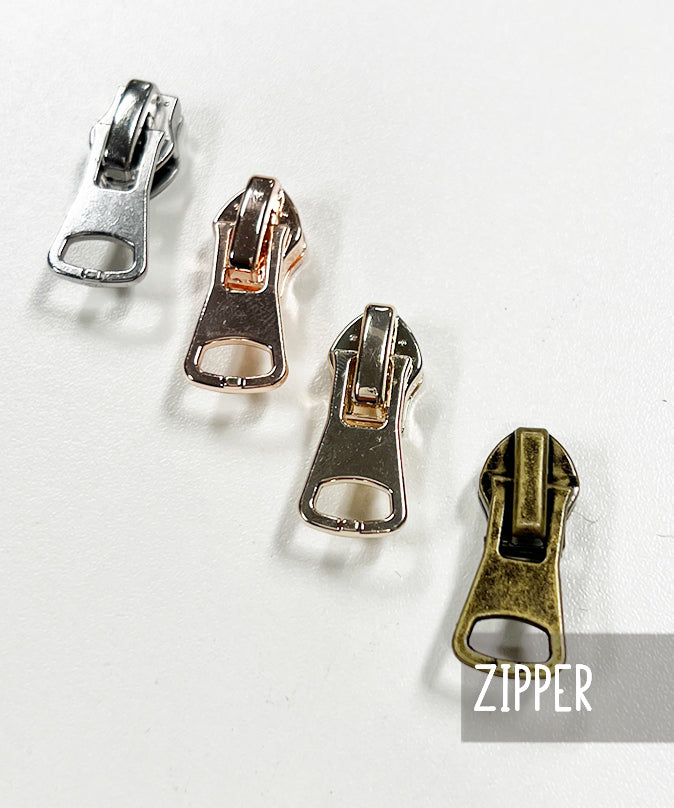 lenipepunkt-kurzwaren-zipper-schieber-silber-metalloptik image 1
