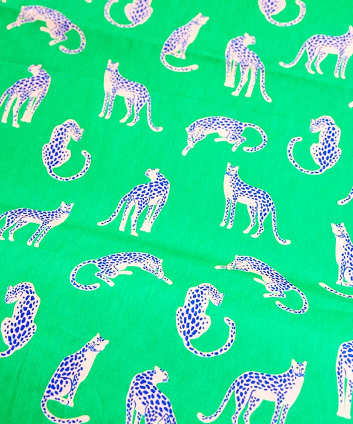 lenipepunkt-wild-cats-poplin-baumwollstoff-gr-n-meterware image 3