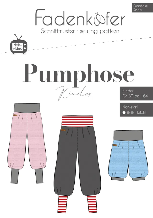 fadenk-fer-pumphose-papierschnittmuster-kinder-50-164 image 1