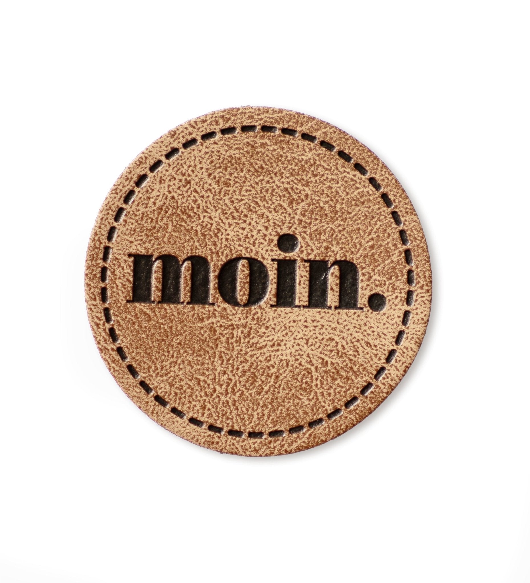 paul-clara-kunstleder-label-moin-iron-on-n-hlabel-3-5-cm image 1