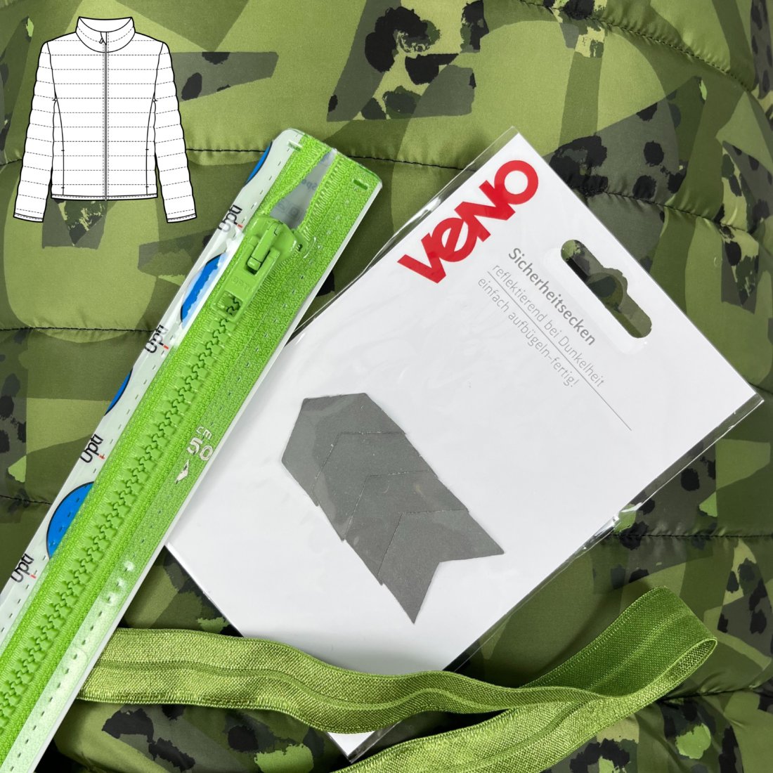 n-hfrosch-empuk-n-hpaket-jacke-stepper-abstrakt-gr-n image 1
