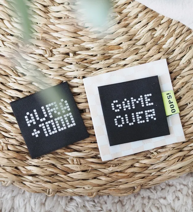 paul-clara-weblabels-game-over-weblabel-3-5-cm-polyester image 1
