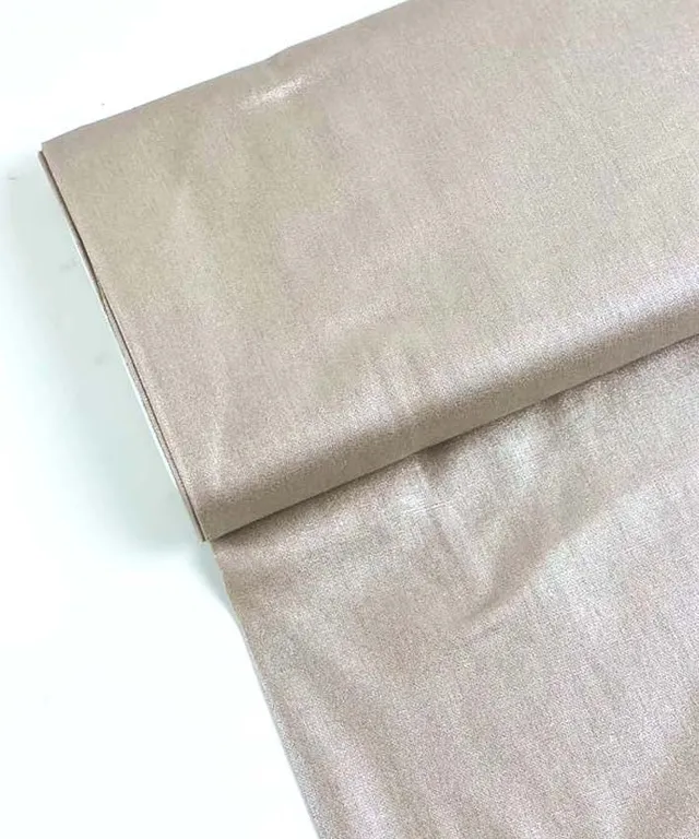 lenipepunkt-stoffe-leinen-viskose-stoff-creme-metallic image 1