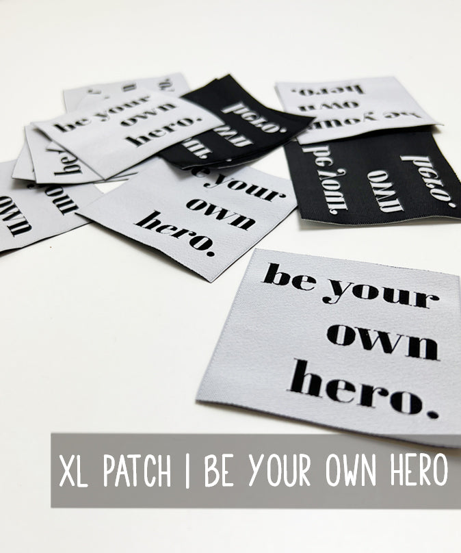 lenipepunkt-kurzwaren-xl-patch-be-your-own-hero-aufn-her-7x7 image 1