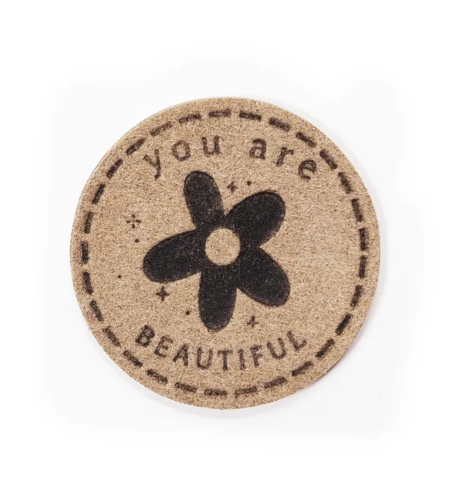paul-clara-you-are-beautiful-wildlederlabel-3-8x3-8-cm image 1