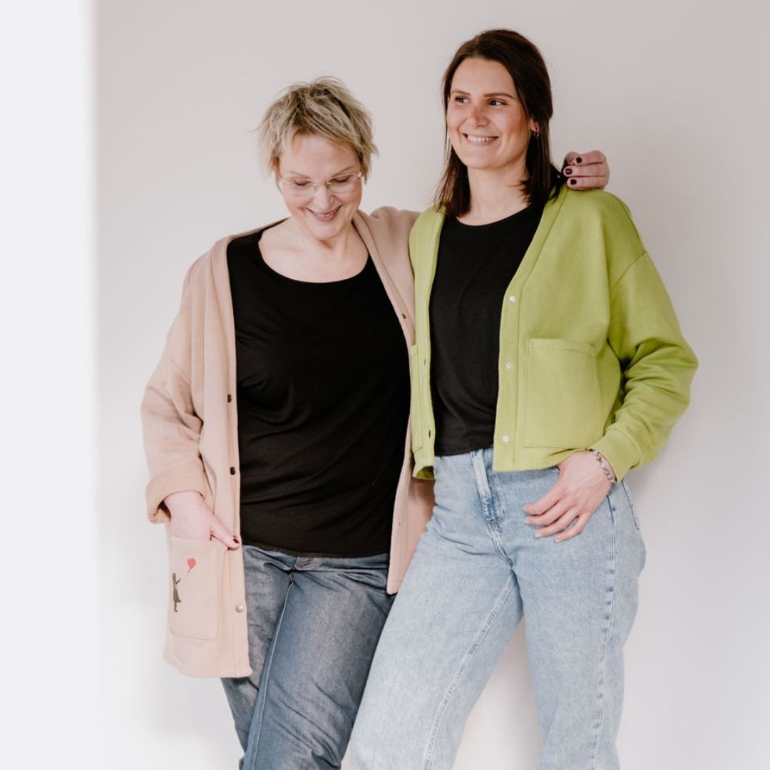 sew-simple-wega-cardigan-schnittmuster-pdf-oversize-strickjacke image 1