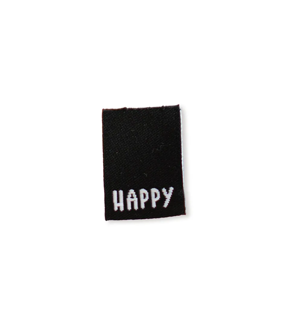 paul-clara-weblabels-klapp-weblabel-happy-etikett-schwarz image 1