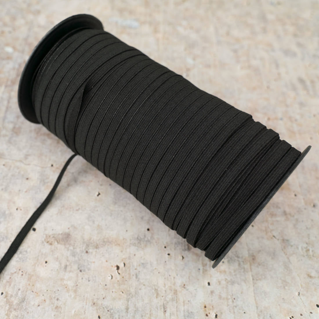 n-hfrosch-gummiband-5-mm-schwarz-flach-meterware image 2