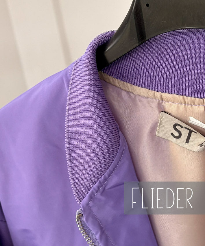 leni-pepunkt-bomberjacke-regular-fit-jacke-sand-s-m image 4