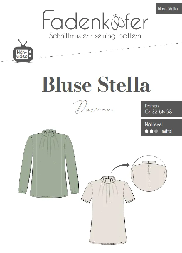 fadenk-fer-papierschnittmuster-bluse-stella-damen-32-58-faltenkragen image 1