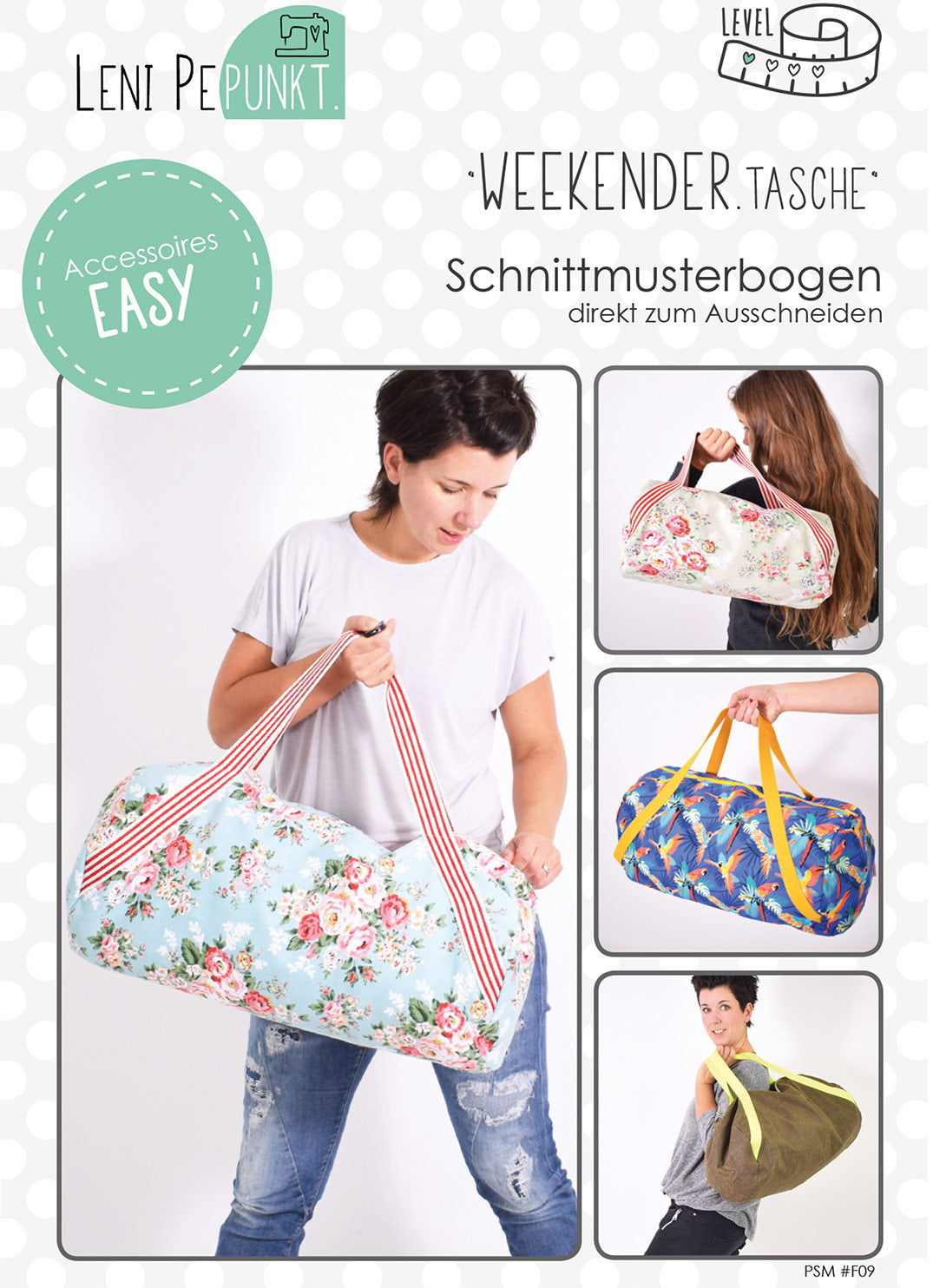 lenipepunkt-schnittmuster-f09-weekender-tasche-papierschnitt image 2