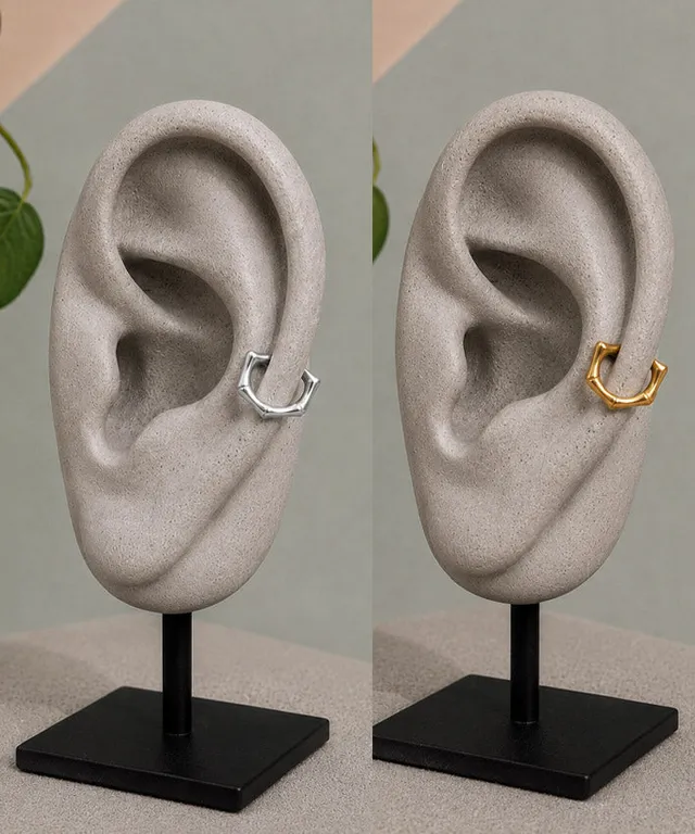 lenipepunkt-ready-to-wear-ear-cuff-kantig-gold-edelstahl image 1