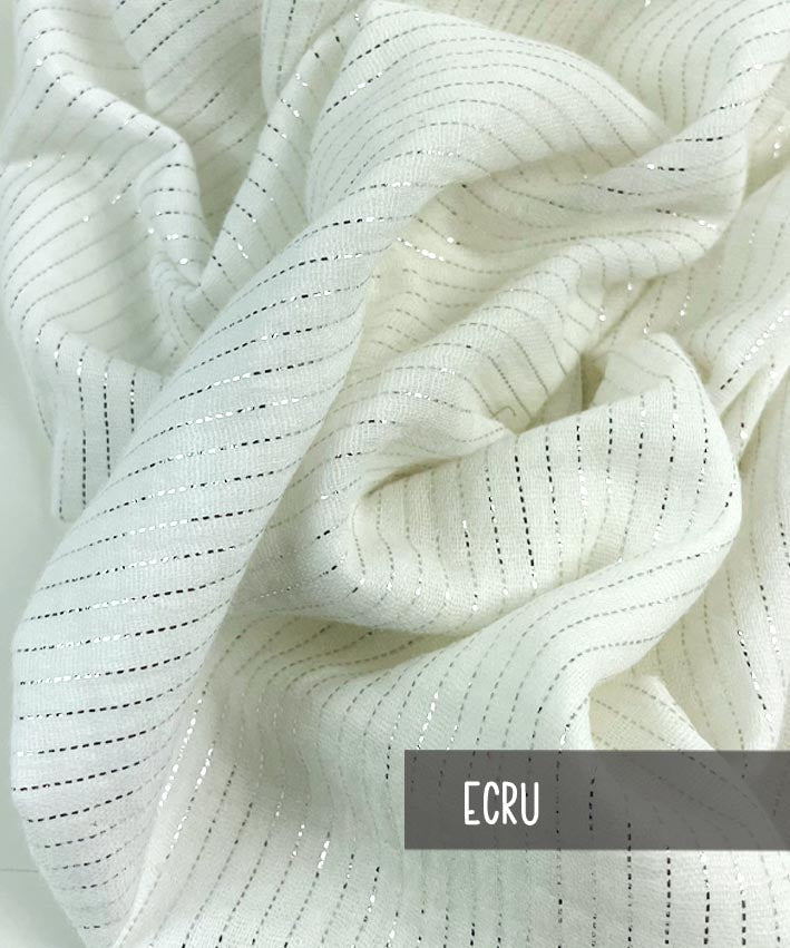 lenipepunkt-stoffe-musselin-lurex-uni-stoff-ecru-140-g-m image 7