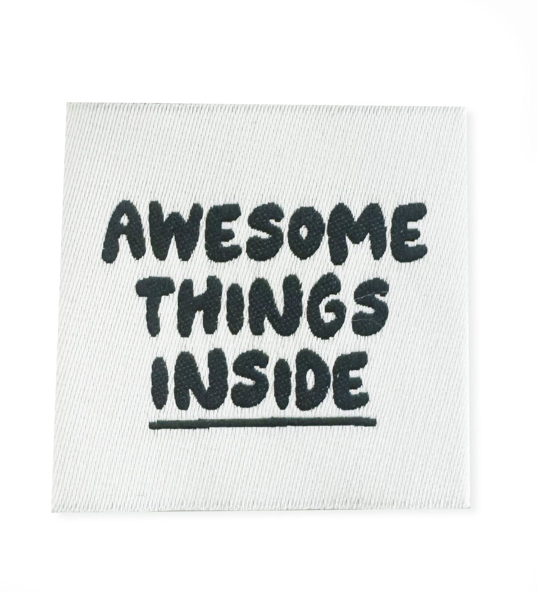 paul-clara-weblabels-awesome-things-inside-etikett-4x4-cm image 1