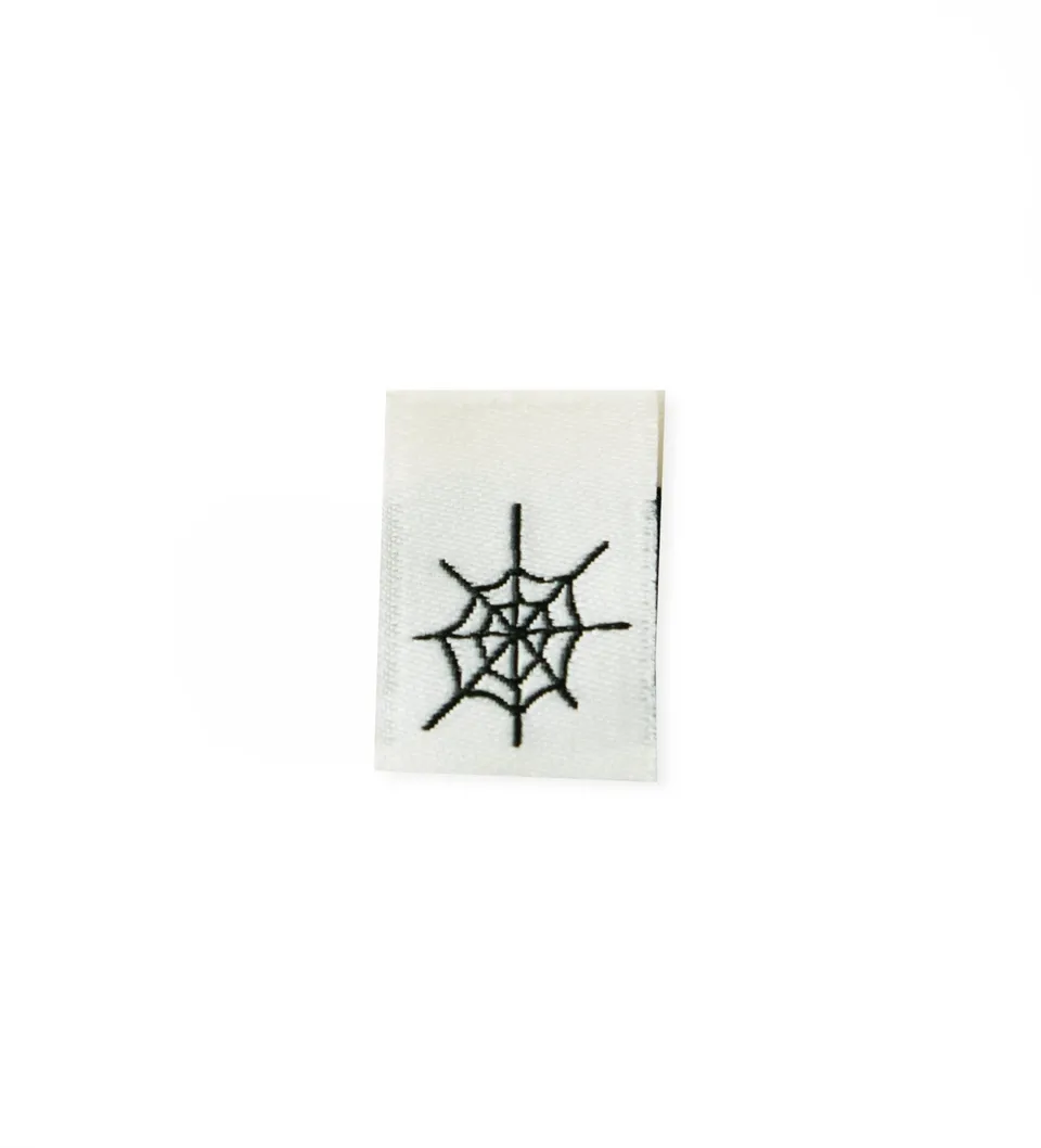 paul-clara-mini-label-spinnennetz-klapp-weblabel image 1