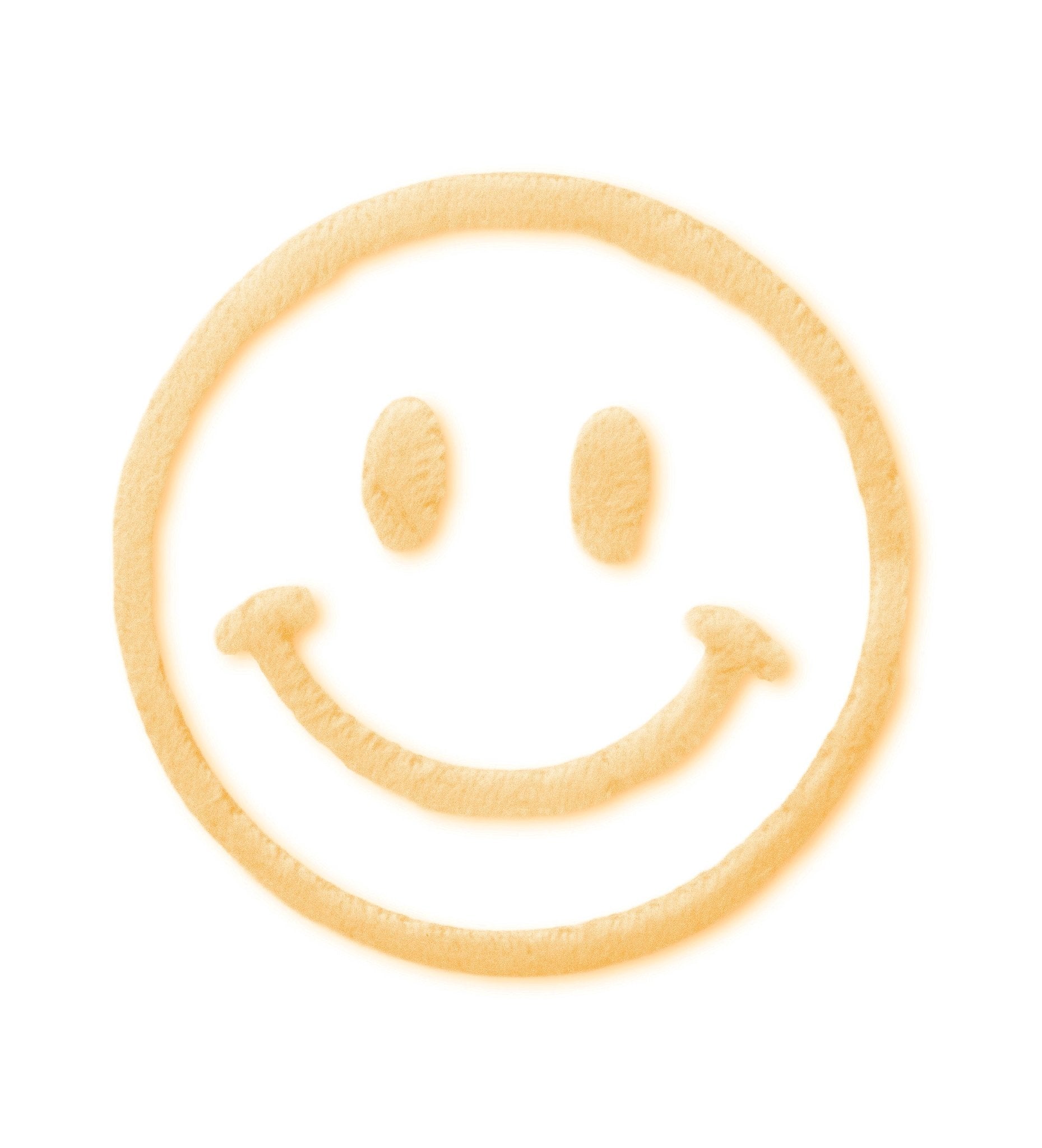 paul-clara-teddy-patches-smile-patch-neonorange-7x7-cm image 1