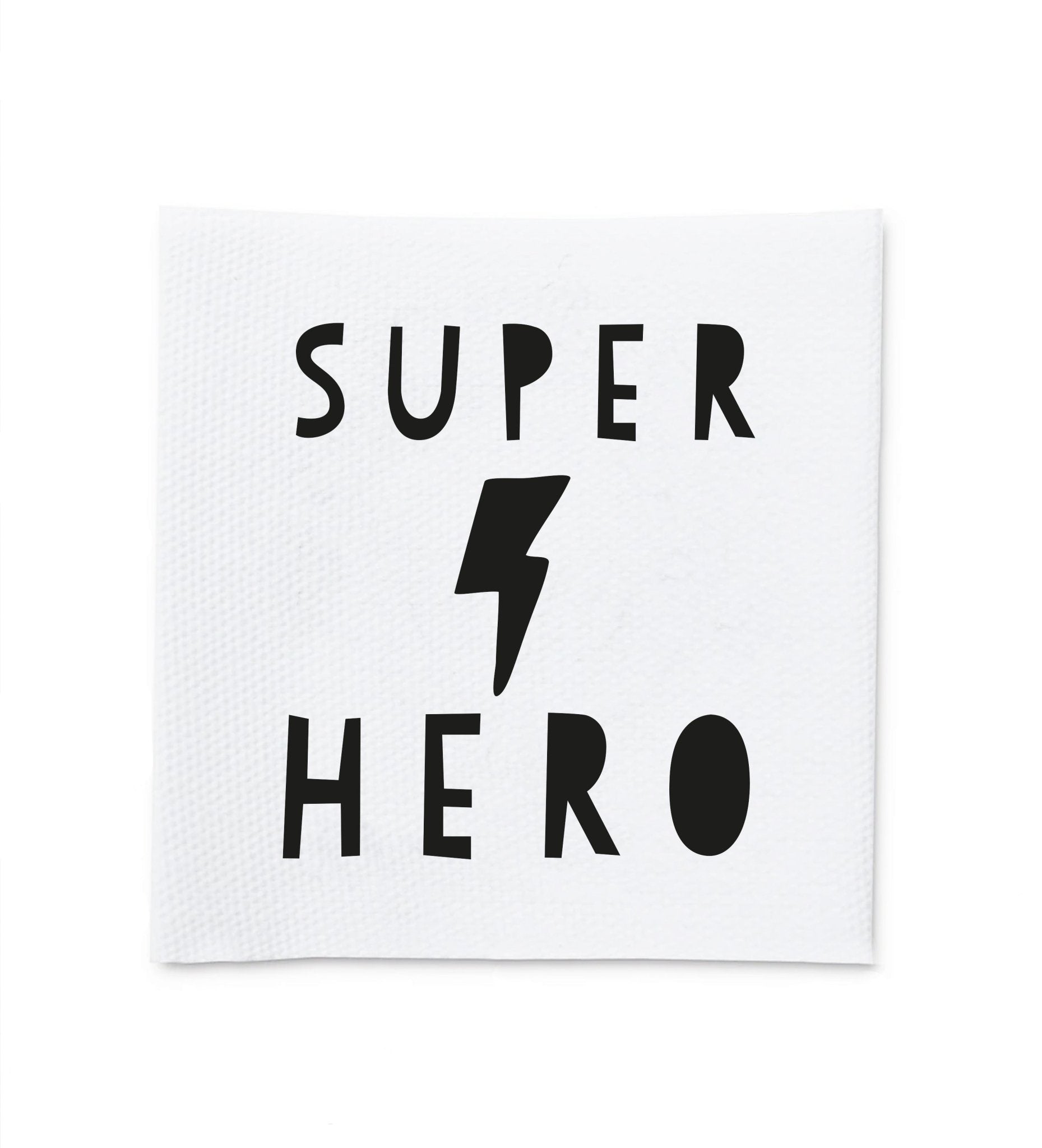 paul-clara-baumwolllabels-super-hero-label-4x4-cm image 1