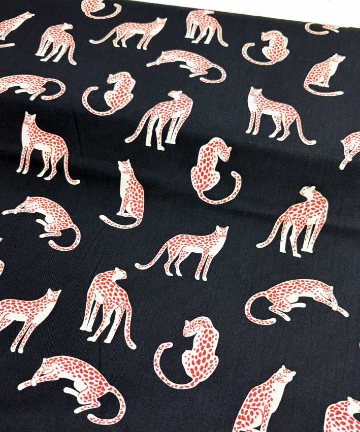 lenipepunkt-wild-cats-poplin-baumwollstoff-gr-n-meterware image 7