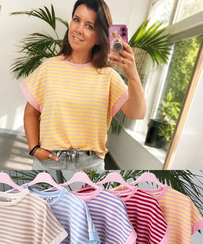 lenipepunkt-lina-ringel-frenchterry-shirt-onesize-flieder-rosa image 1