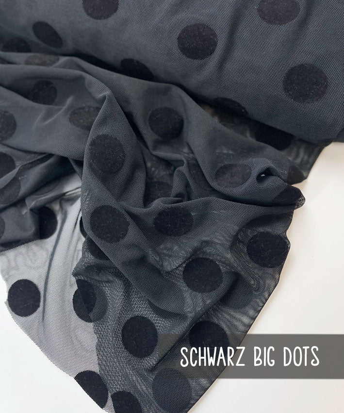 lenipepunkt-stoffe-mesh-flock-dots-netzstoff-black-small-dots image 5