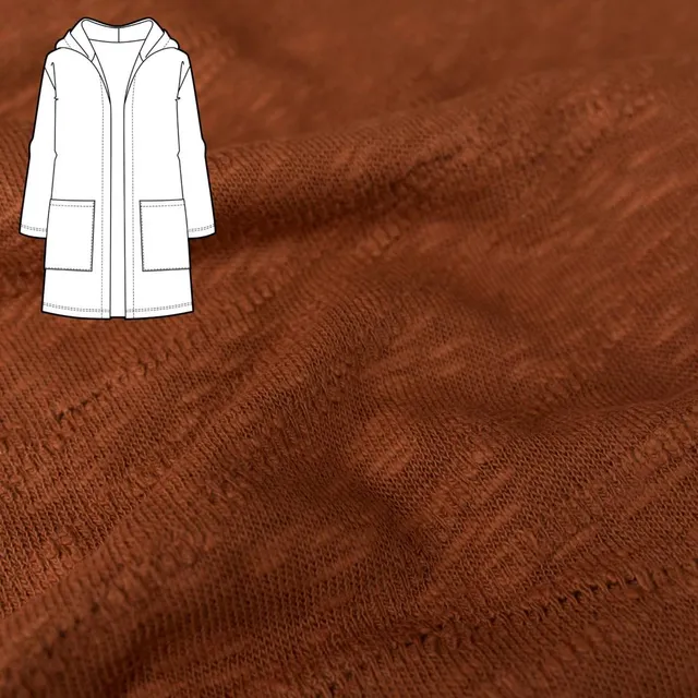 n-hfrosch-n-hpakete-strickjacke-kardigan-n-hset-steinrot-slub image 1