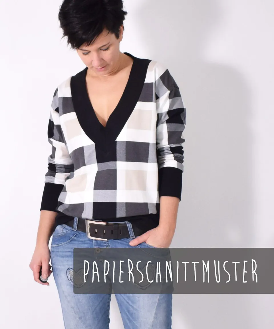 lenipepunkt-v-neck-pulli-123-pullover-papierschnitt-xs-xxxl image 1
