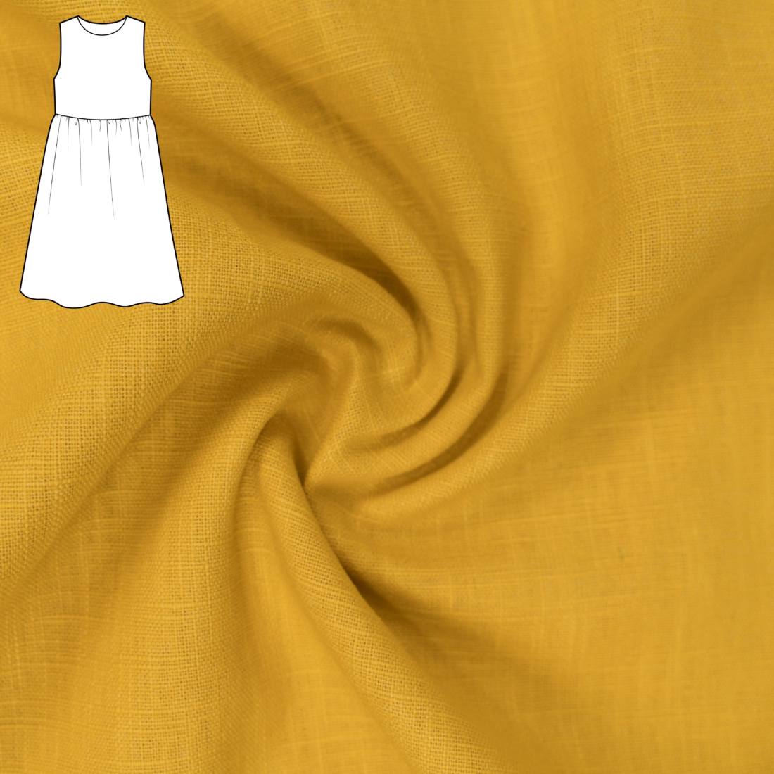 n-hfrosch-meriah-n-hpaket-kleid-leinen-gelb-bio-garn image 7