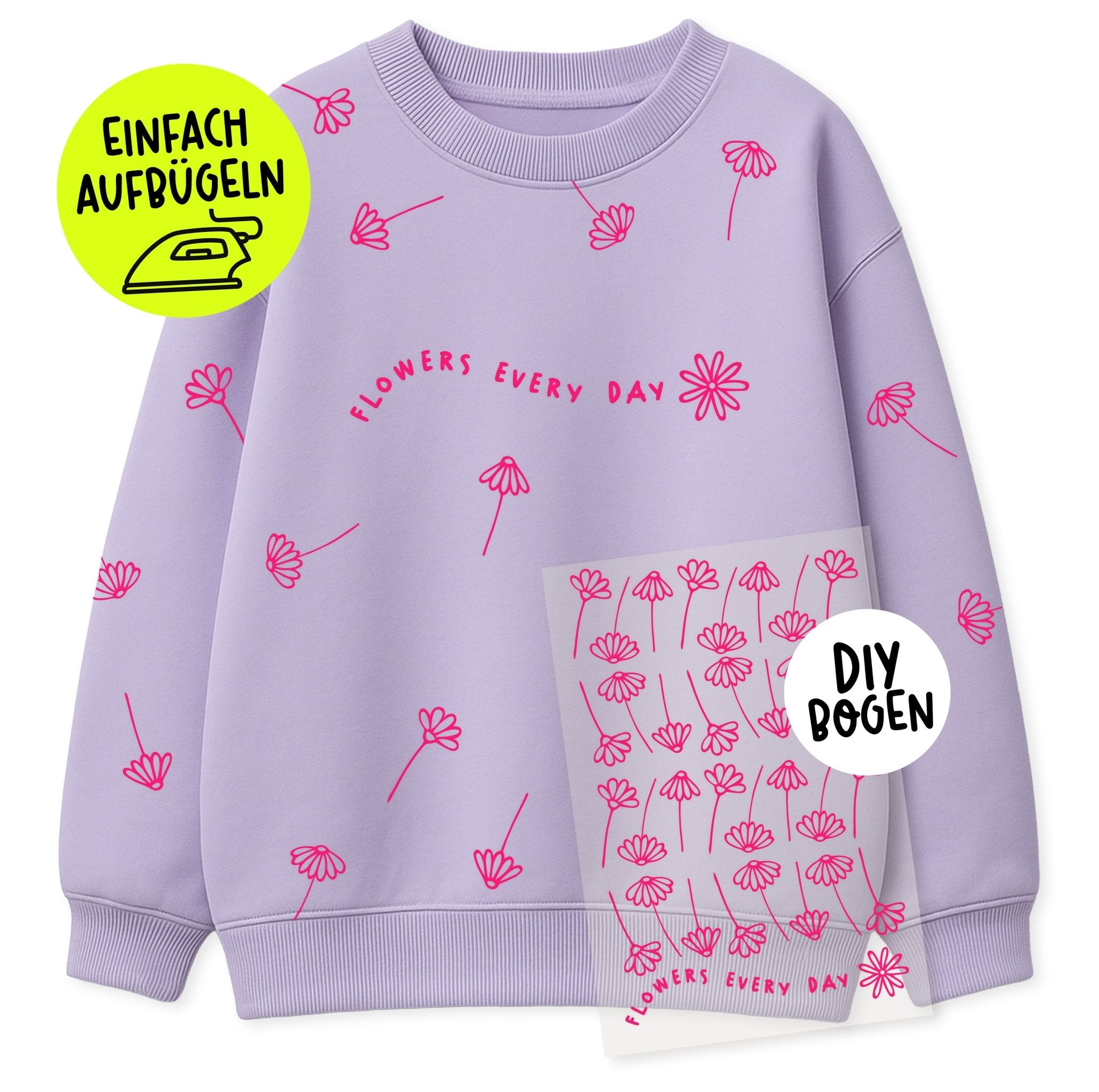 paul-clara-flock-patches-flowers-xl-patch-neonpink image 1