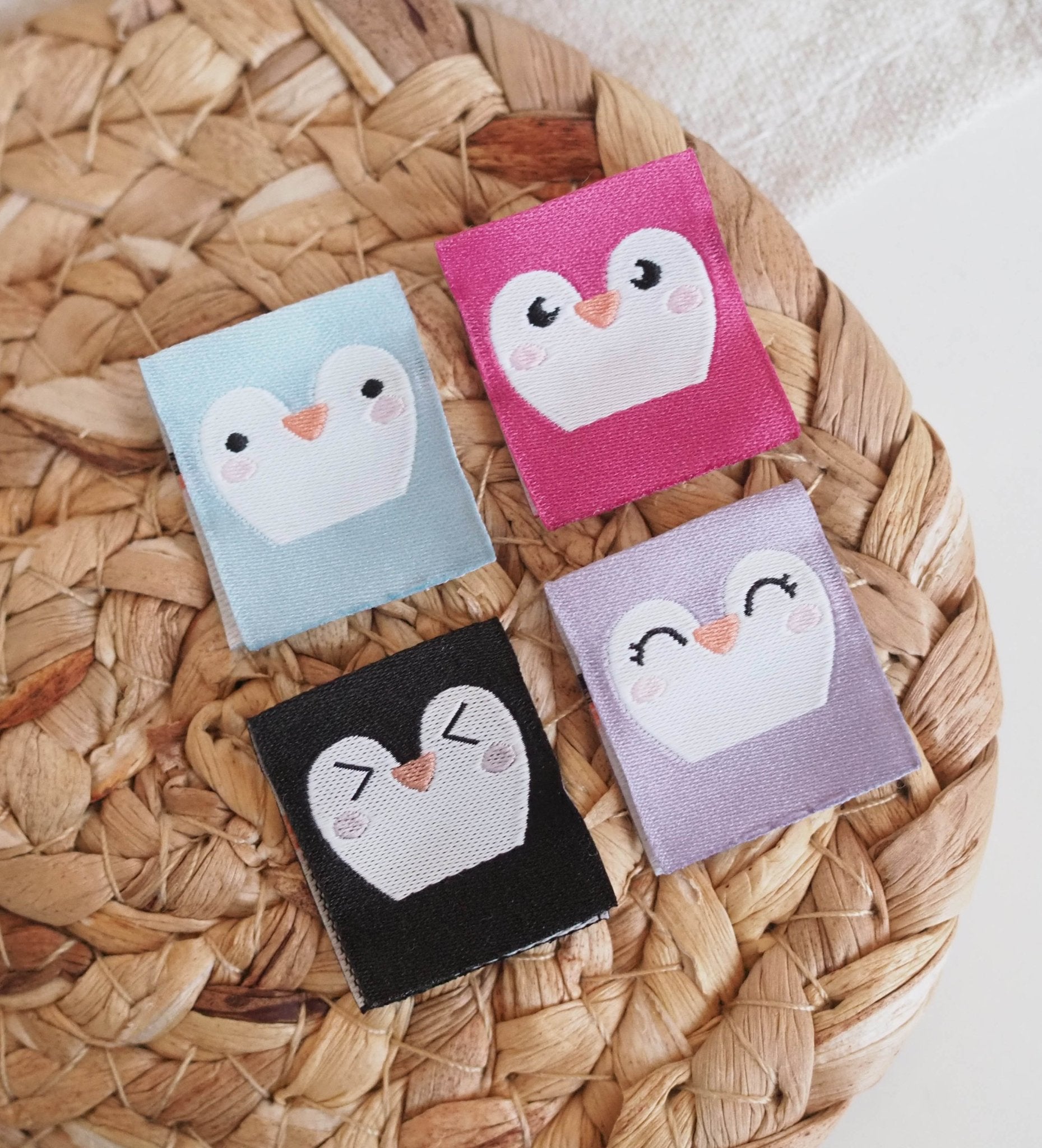 paul-clara-weblabels-pinguin-klapp-label-4er-set-kotex image 3