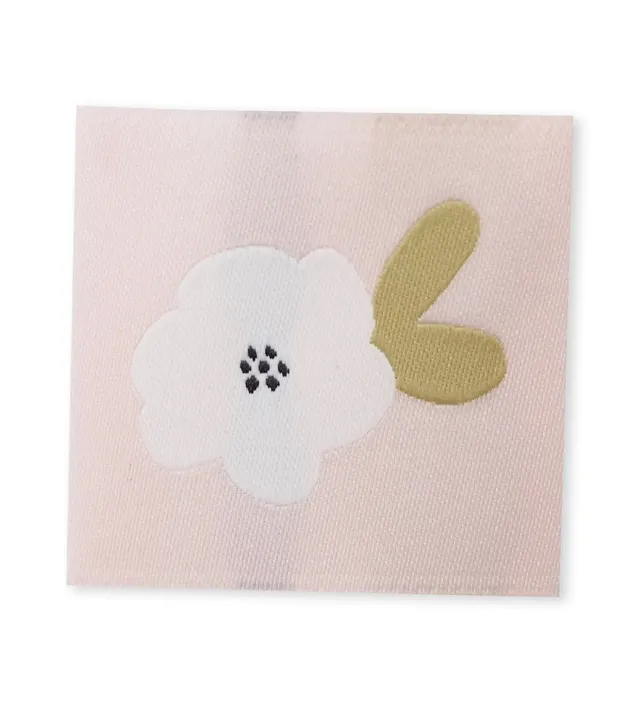 paul-clara-weblabels-blume-weblabel-rosa-4x4-cm image 1