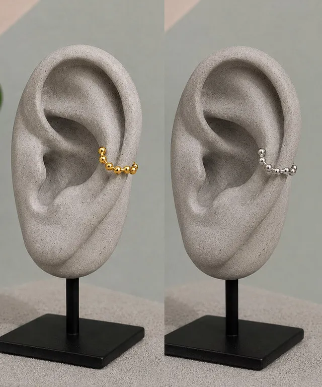 lenipepunkt-ready-to-wear-k-gelchen-ear-cuff-silber-edelstahl image 1