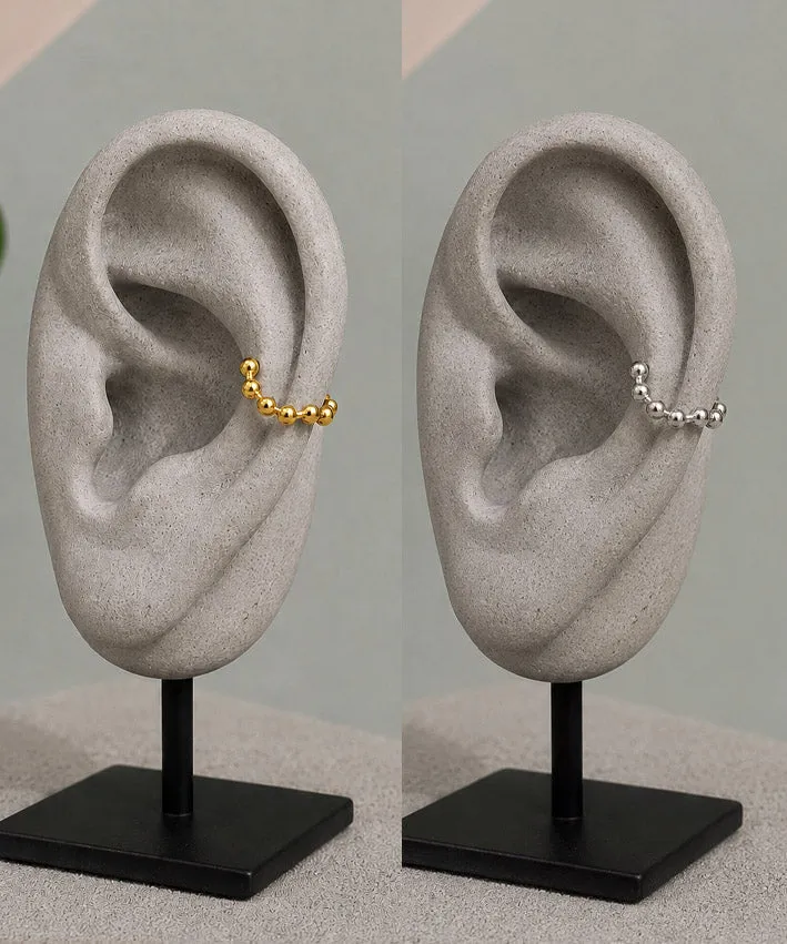 lenipepunkt-ready-to-wear-k-gelchen-ear-cuff-silber-edelstahl image 1