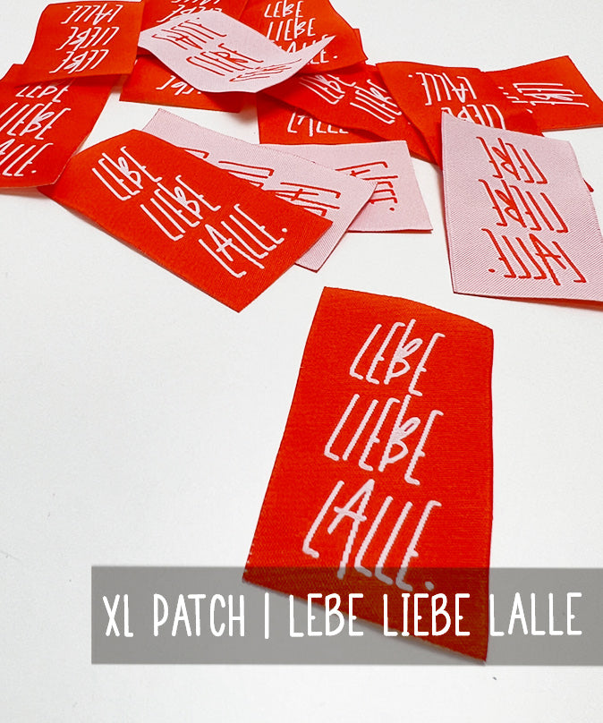 lenipepunkt-kurzwaren-xl-patch-lebe-liebe-lalle-aufn-her-orange image 1