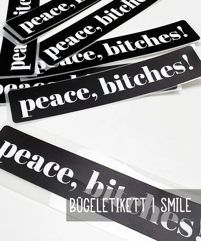 lenipepunkt-peace-bitches-b-gelbild-schwarz-10x2-cm image 1