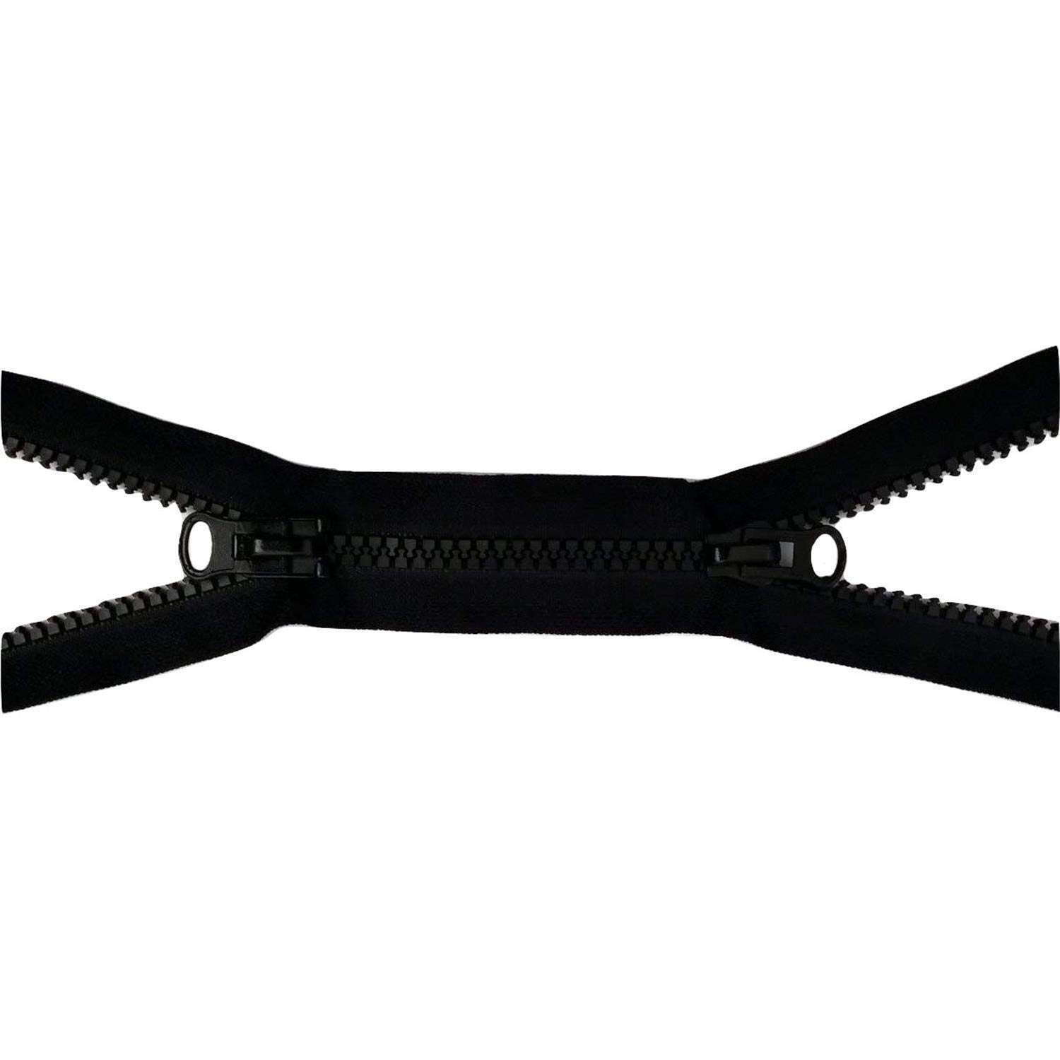 jajasio-2-wege-rei-verschluss-35cm-teilbar-schwarz-5mm image 1