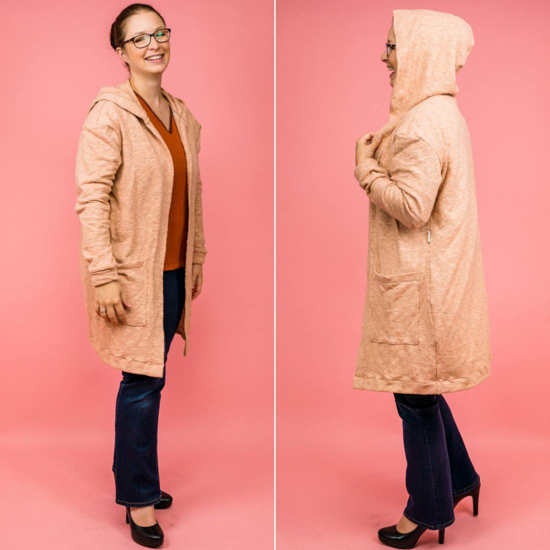 n-hfrosch-kardigan-n-hpaket-strickjacke-slub-strick-senfgelb-bio image 2