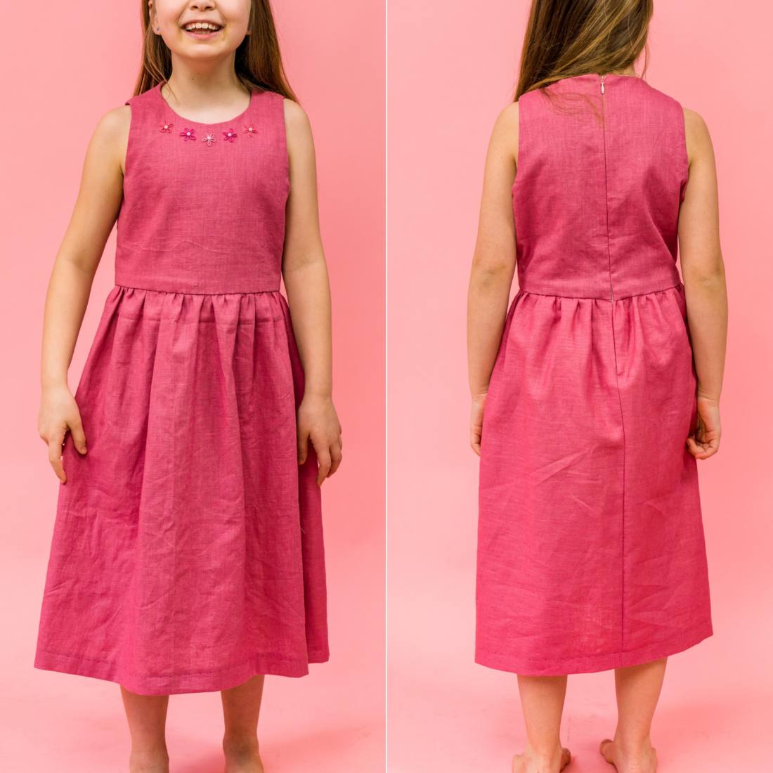 n-hfrosch-leinen-pink-leinenstoff-meterware-atmungsaktiv image 3