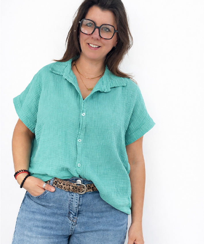 lenipepunkt-ready-to-wear-musselinbluse-kurzarm-flieder image 4