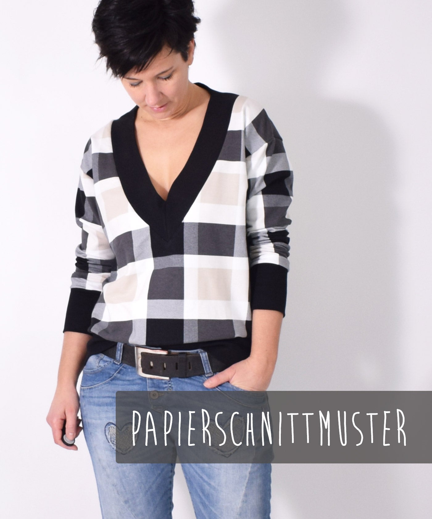 lenipepunkt-v-neck-pulli-123-pullover-papierschnitt-xs-xxxl image 1