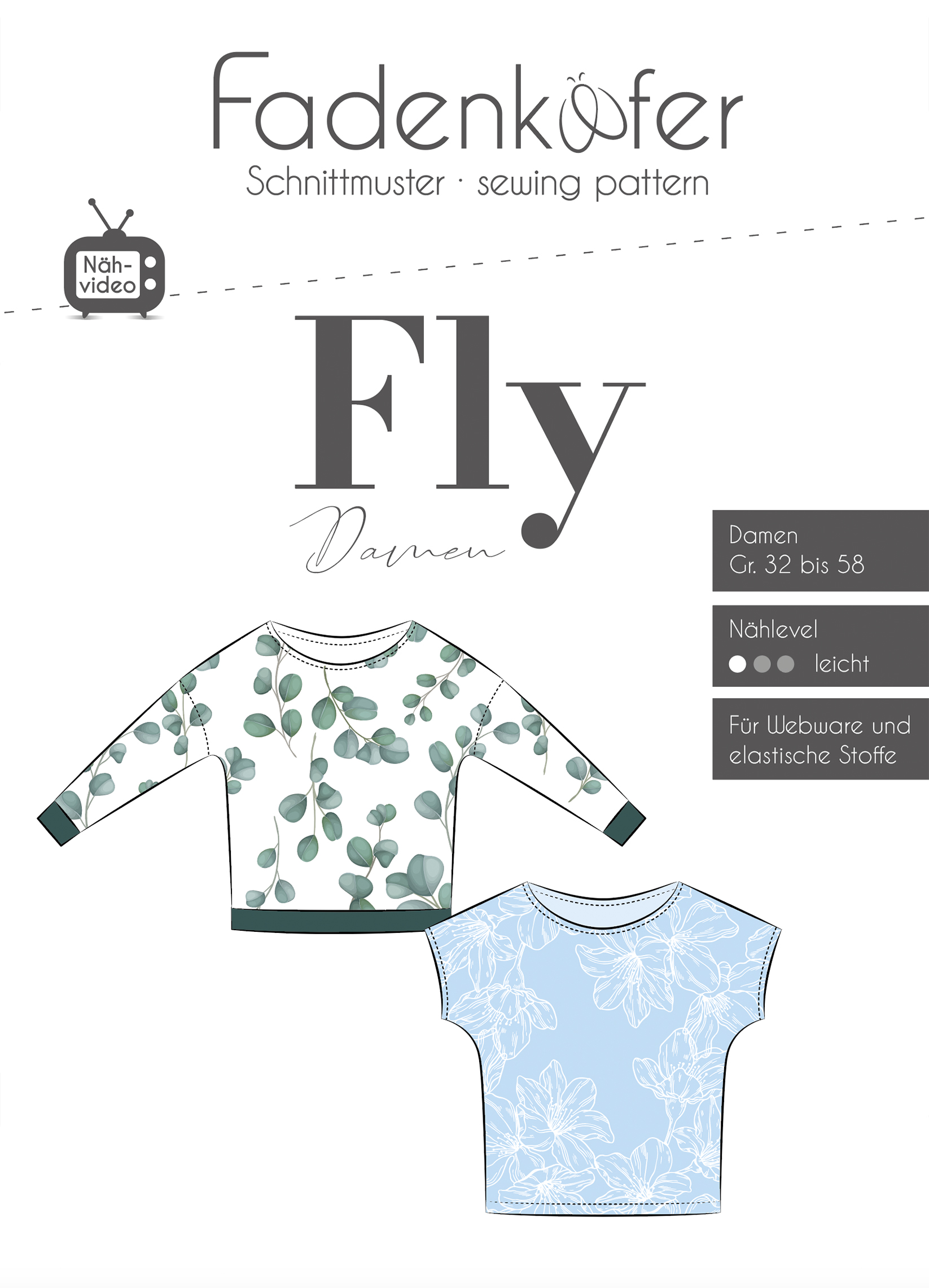 fadenk-fer-fly-papierschnittmuster-shirt-damen-32-58 image 1