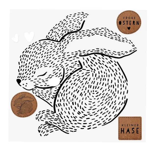 paul-clara-b-gelbilder-boho-hase-b-gelbild-210x210-mm image 1