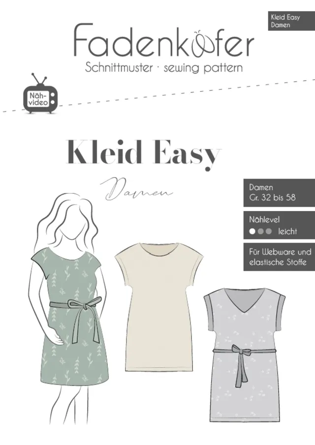 fadenk-fer-papierschnittmuster-kleid-easy-damen-32-58 image 1