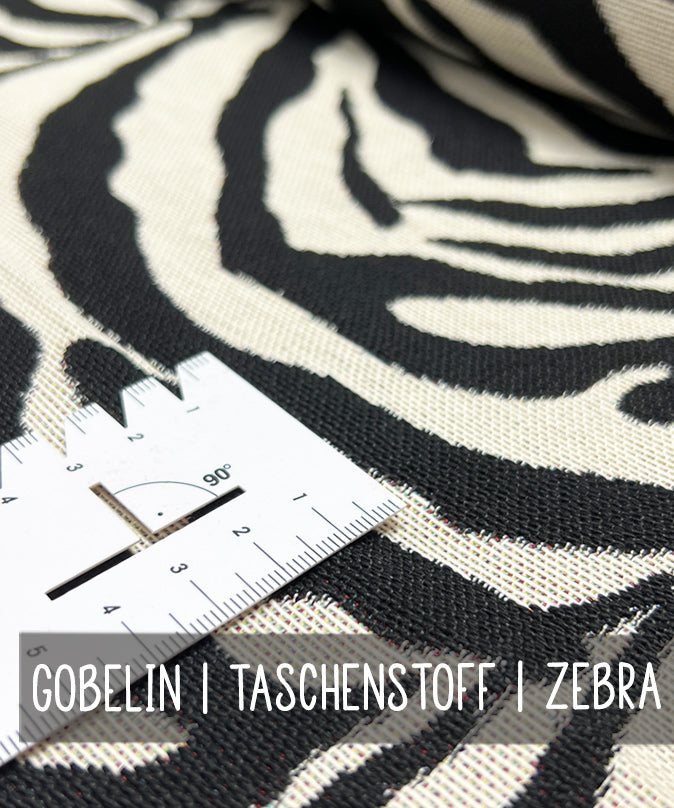 leni-pepunkt-gobelin-taschenstoff-zebra-140-cm-meterware image 2