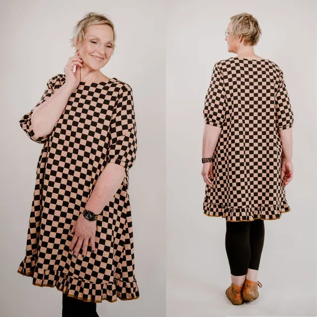 sew-simple-damen-mikele-bluse-kleid-pdf-schnittmuster-a-linie image 1