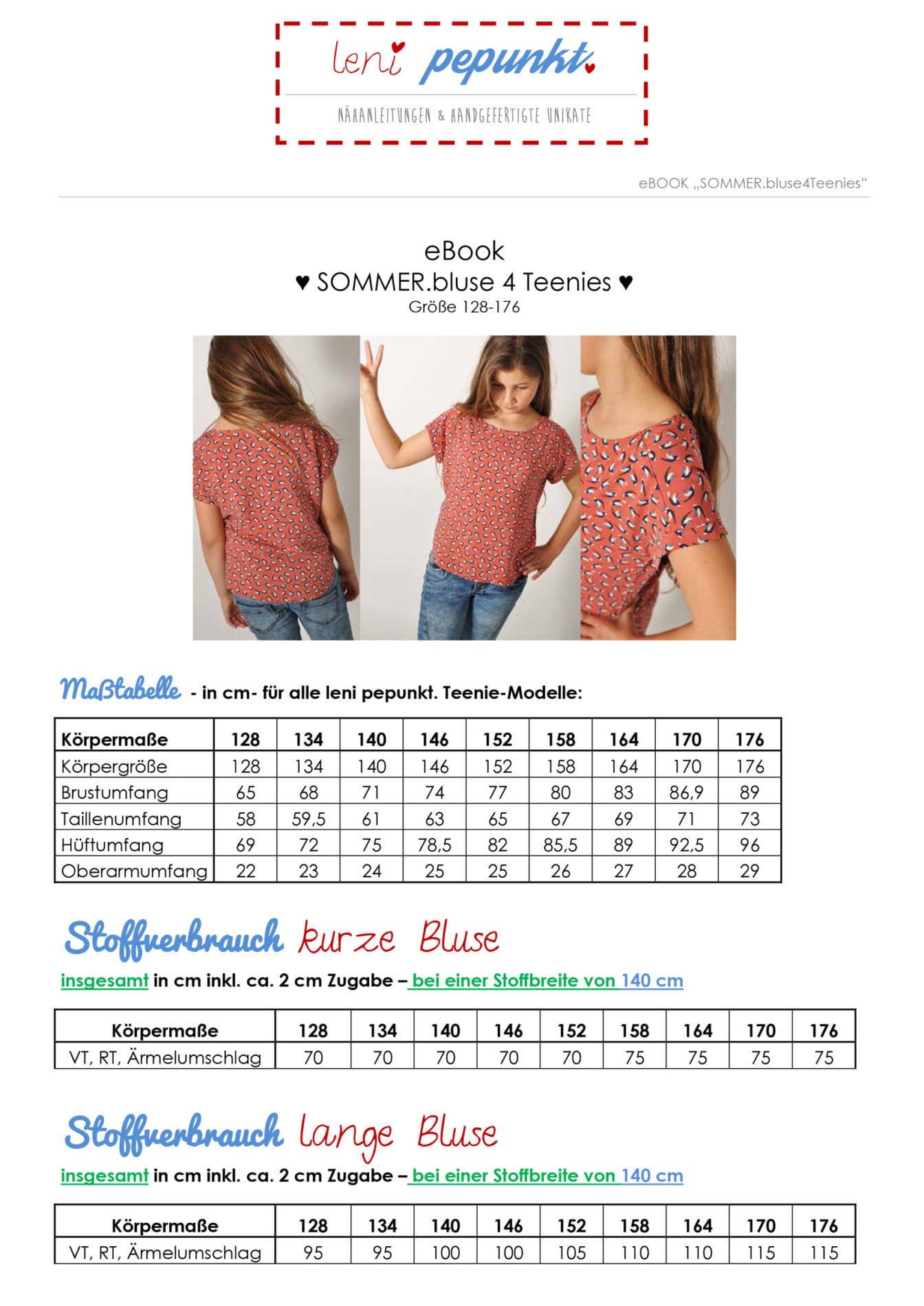 lenipepunkt-sommer-bluse4teenies-94-schnittmuster-gr-128-176-bluse image 2