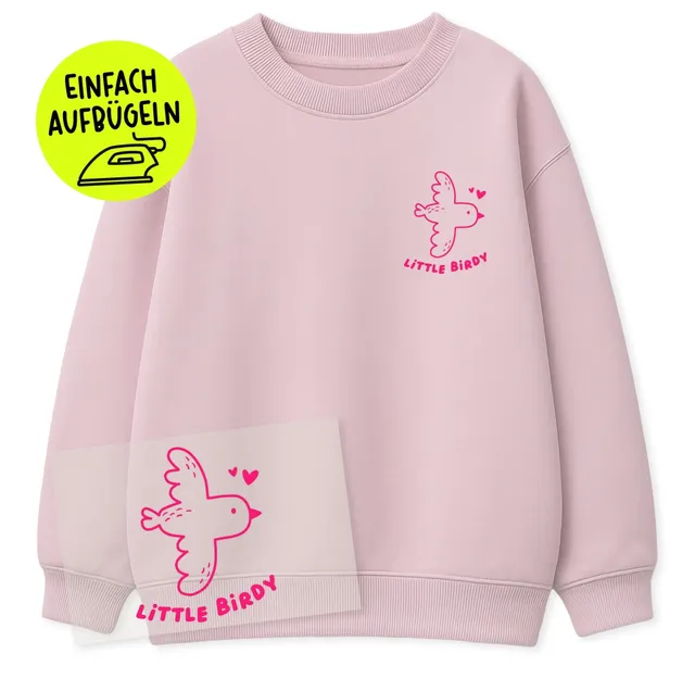 paul-clara-flock-patches-little-birdy-neonpink-zum-aufb-geln image 1