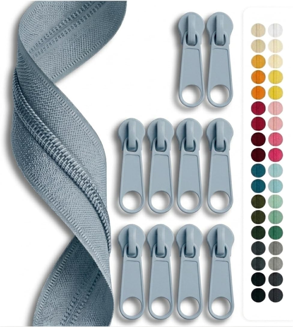 jajasio-endlos-rei-verschluss-5m-wei-5mm-10-zipper image 8