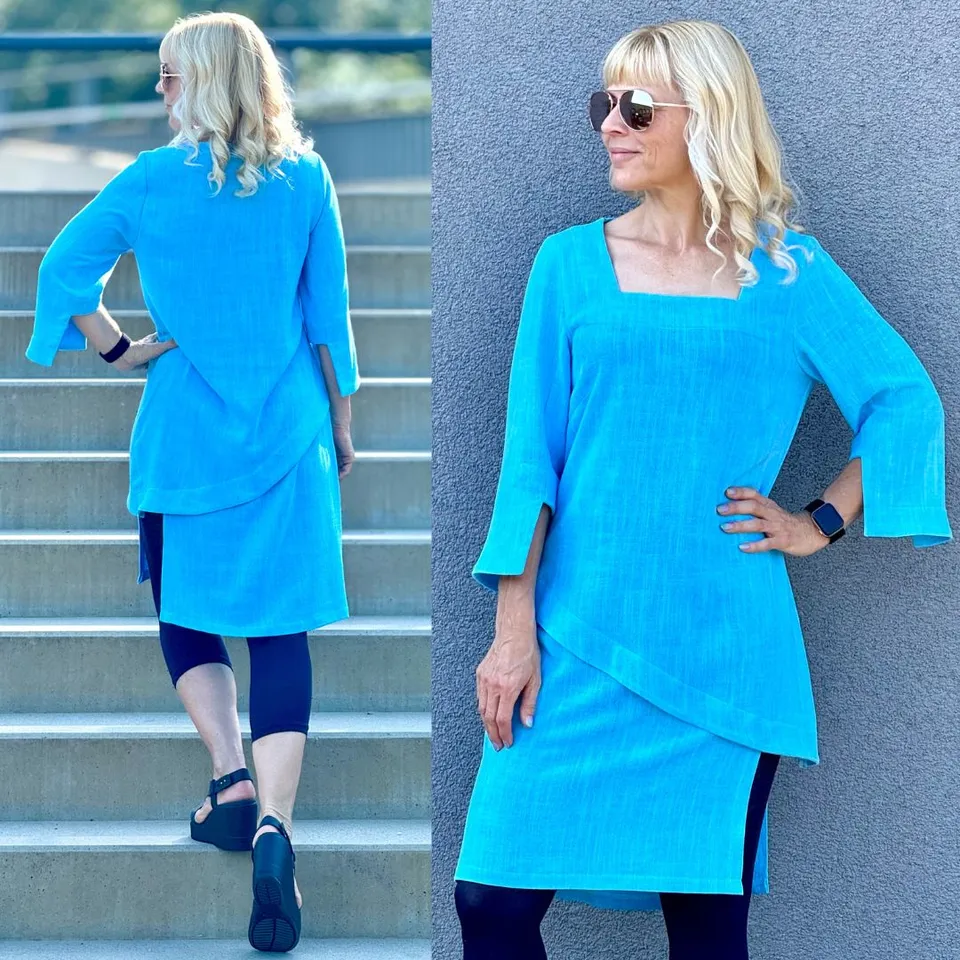 sew-simple-damen-tullia-shirtbluse-papierschnittmuster-tunika image 1